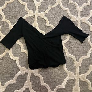 Reformation Off The Shoulder Crop Top